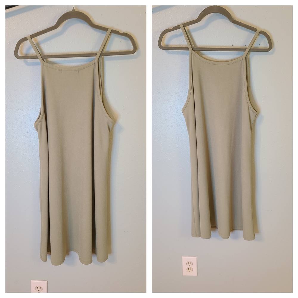 Chic Olive Green Sleeveless Dress